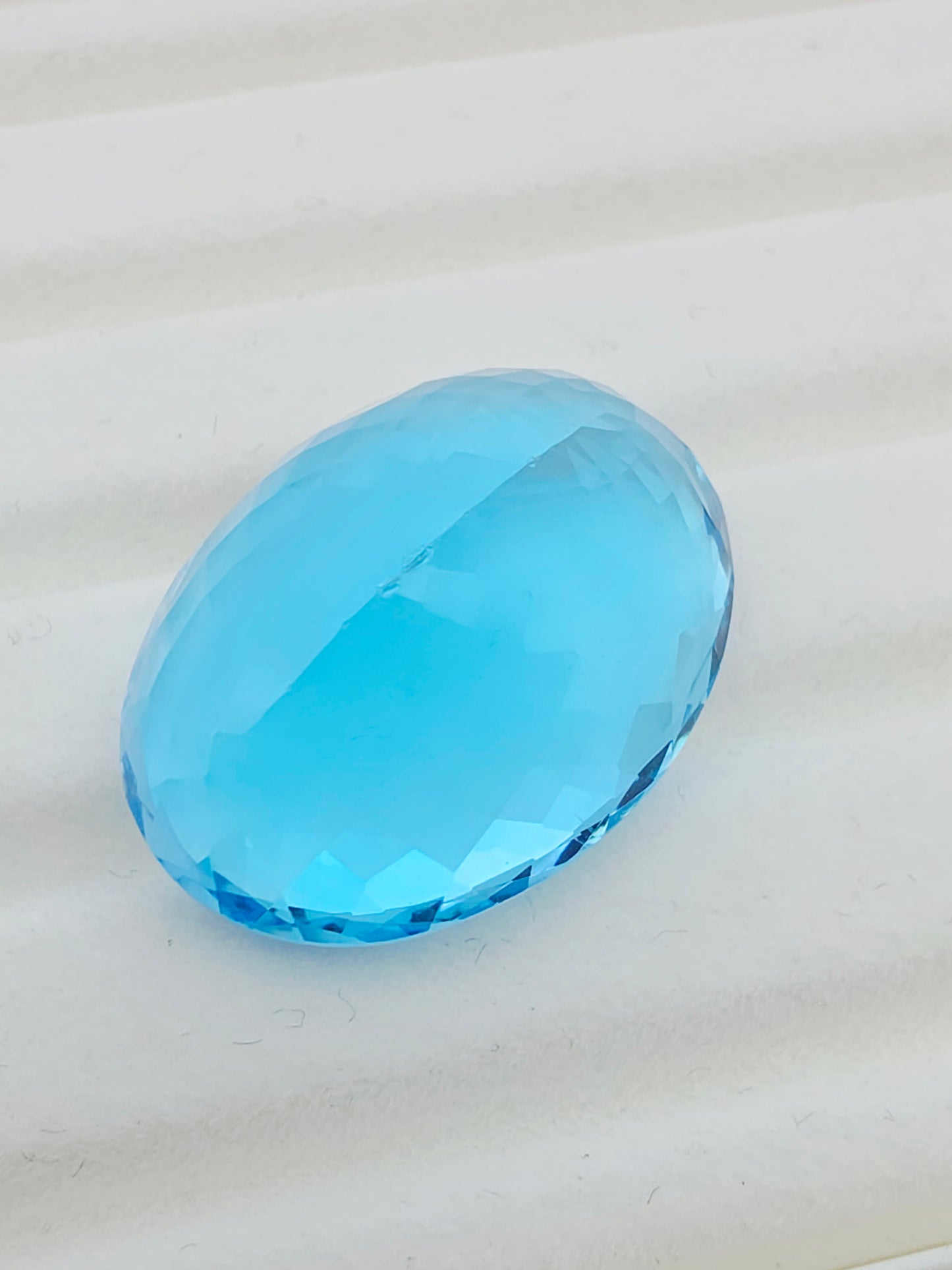 68.89ct Topaz Swiss Blue - Oval Cut