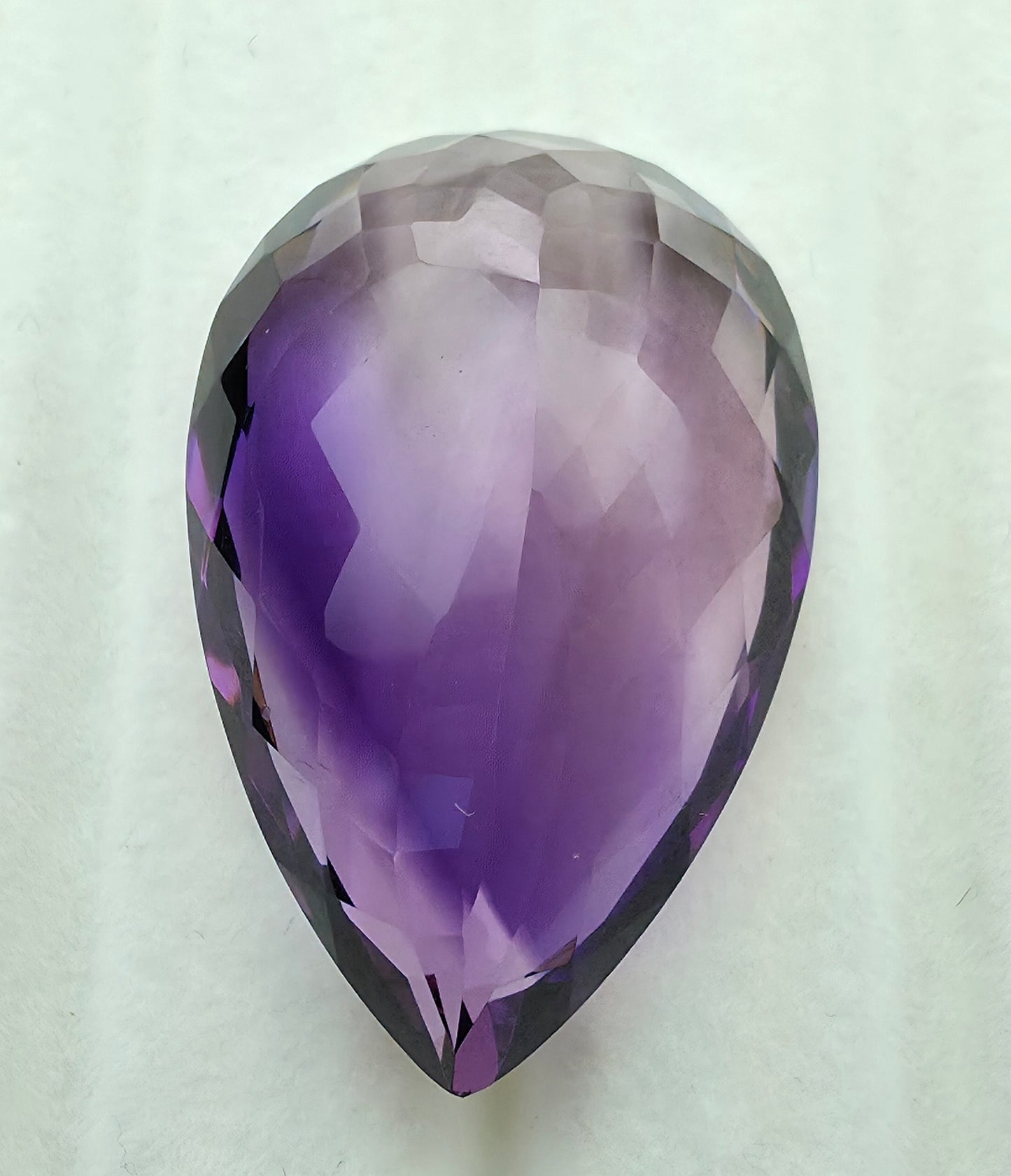 42.53ct Amethyst Faceted Pear-Shaped