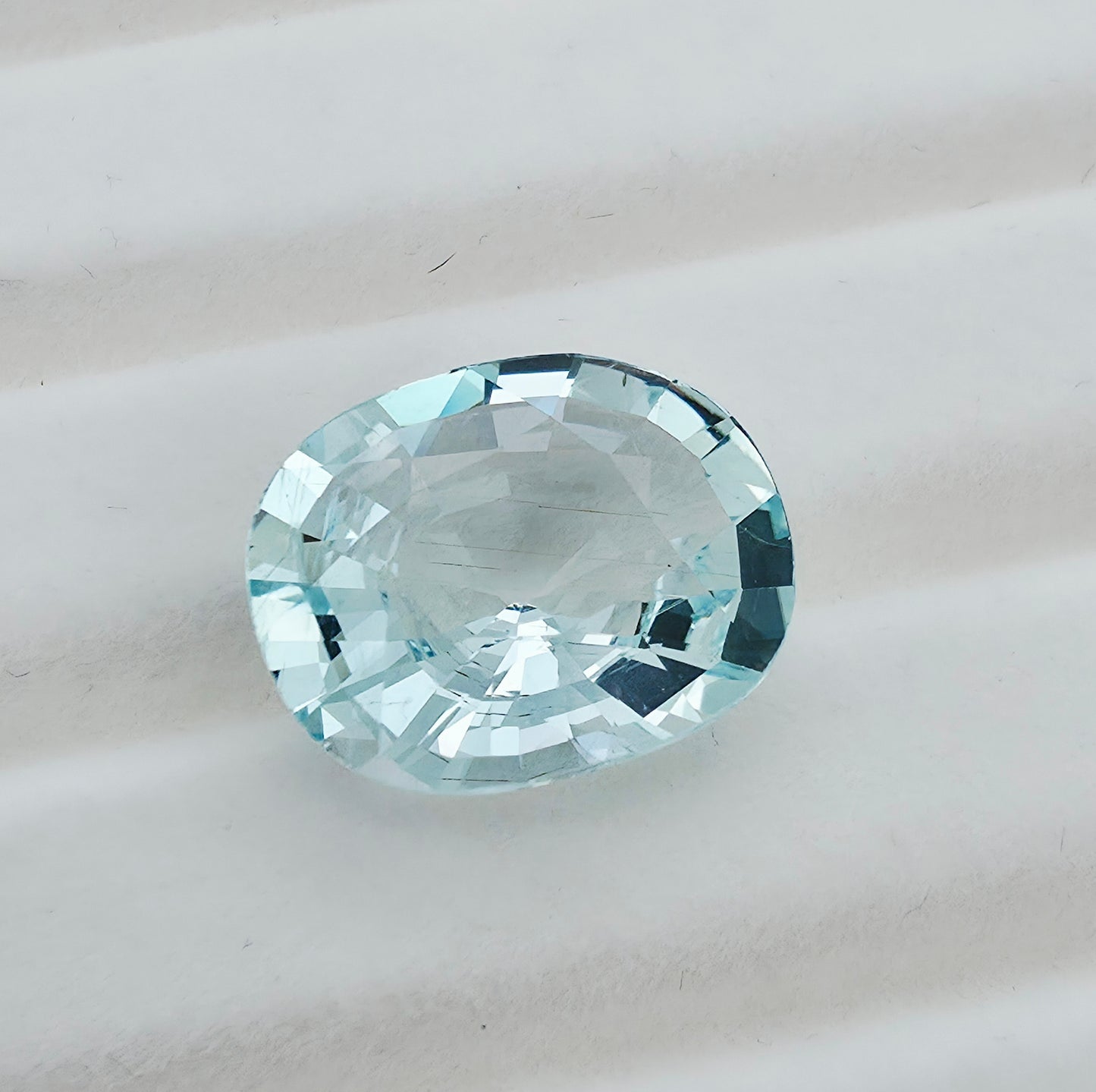 9.6ct  Aquamarine Cushion Mixed Cut