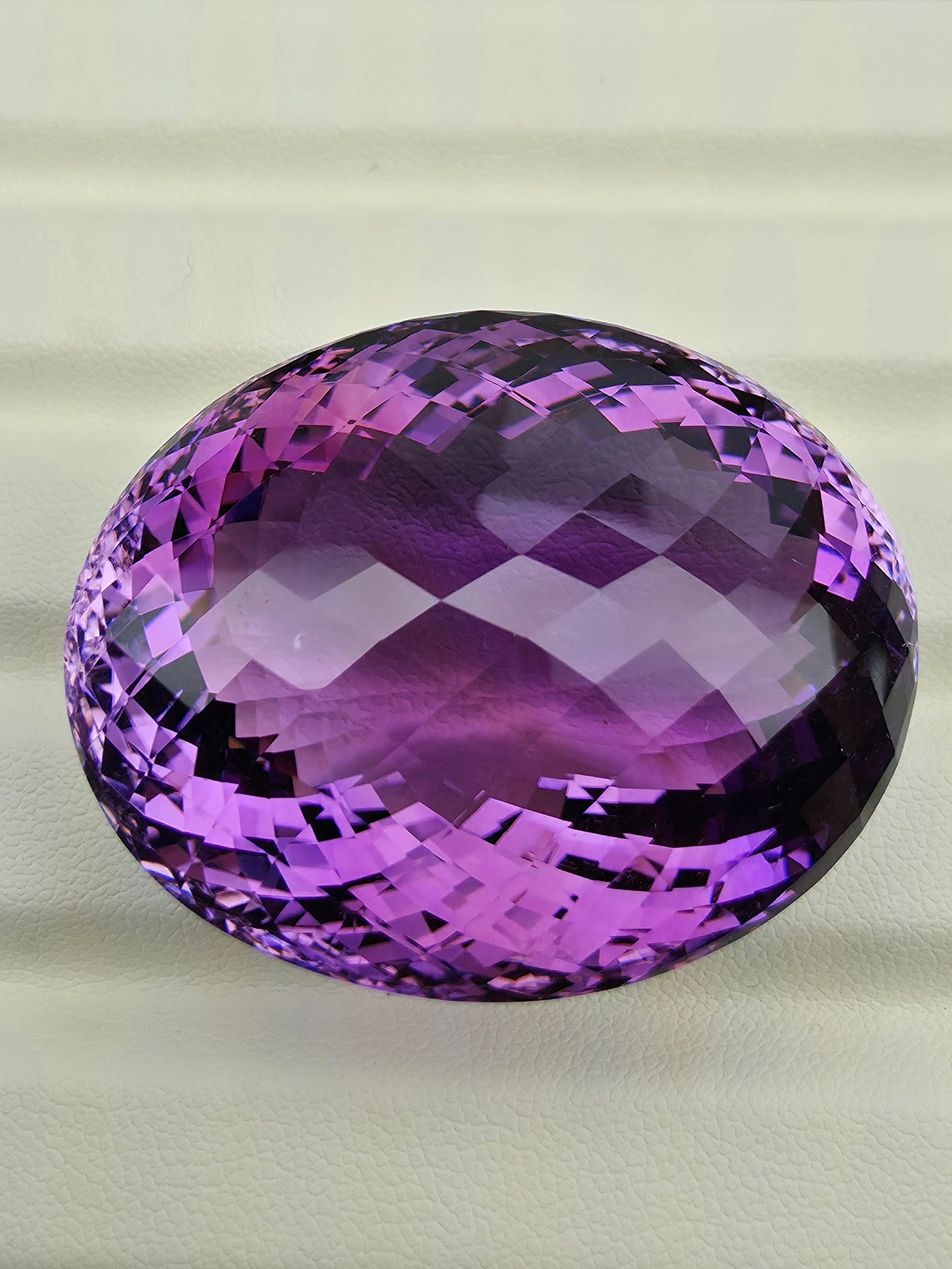 173.90ct Amethyst Oval Checkered Cut | ALGT Certificate