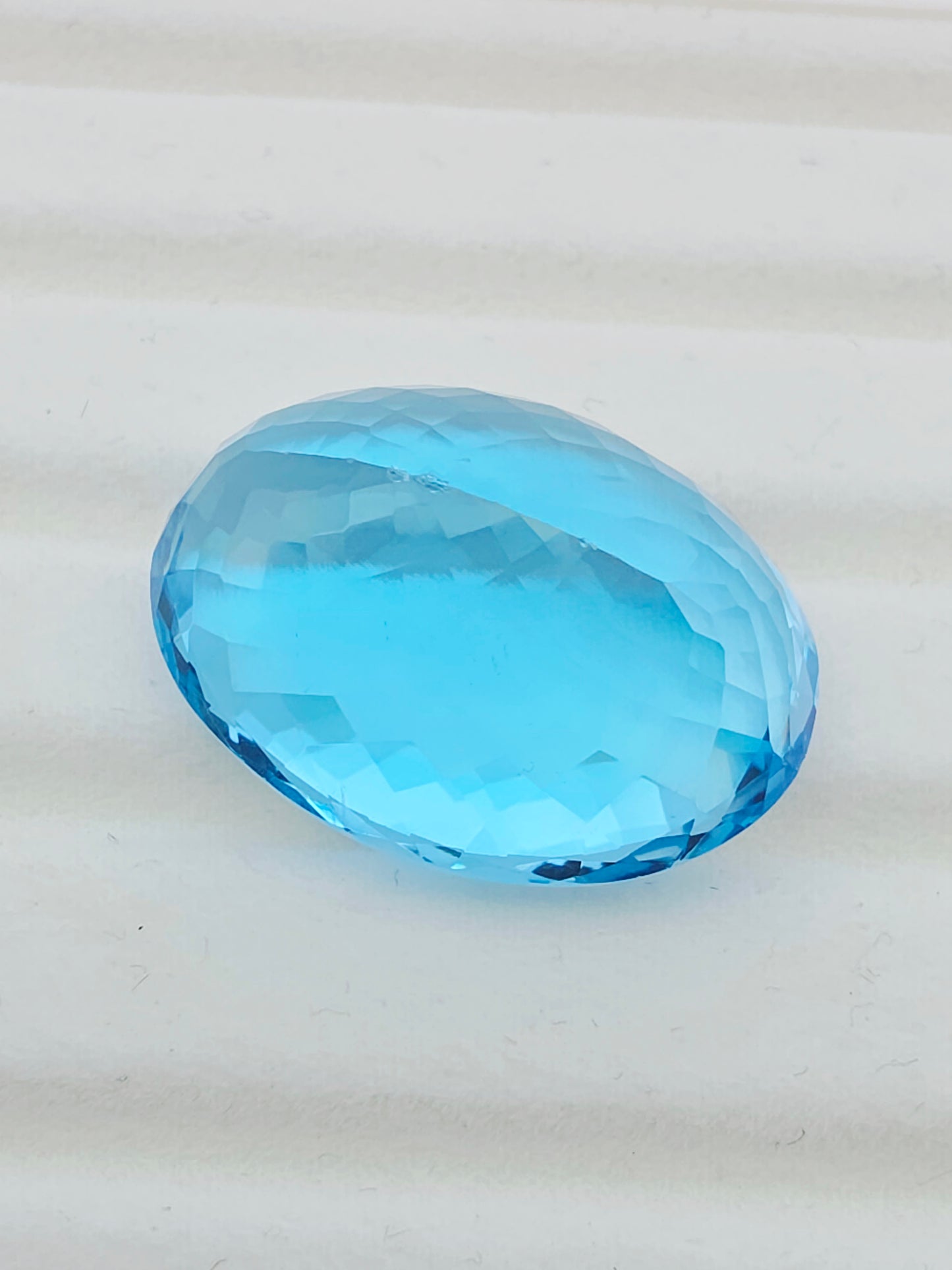 68.89ct Topaz Swiss Blue - Oval Cut