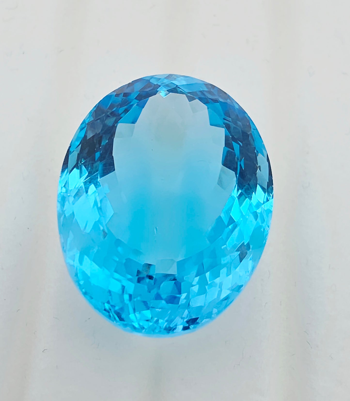 68.89ct Topaz Swiss Blue - Oval Cut