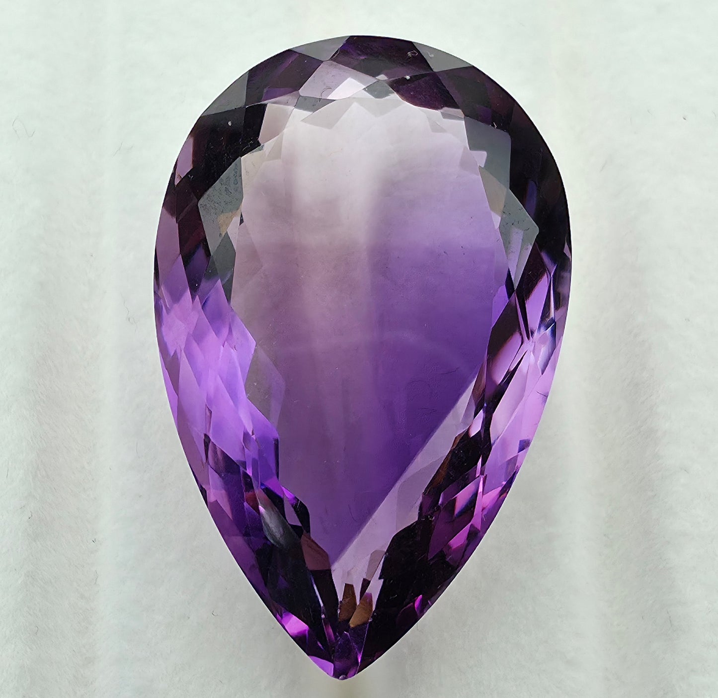 42.53ct Amethyst Faceted Pear-Shaped
