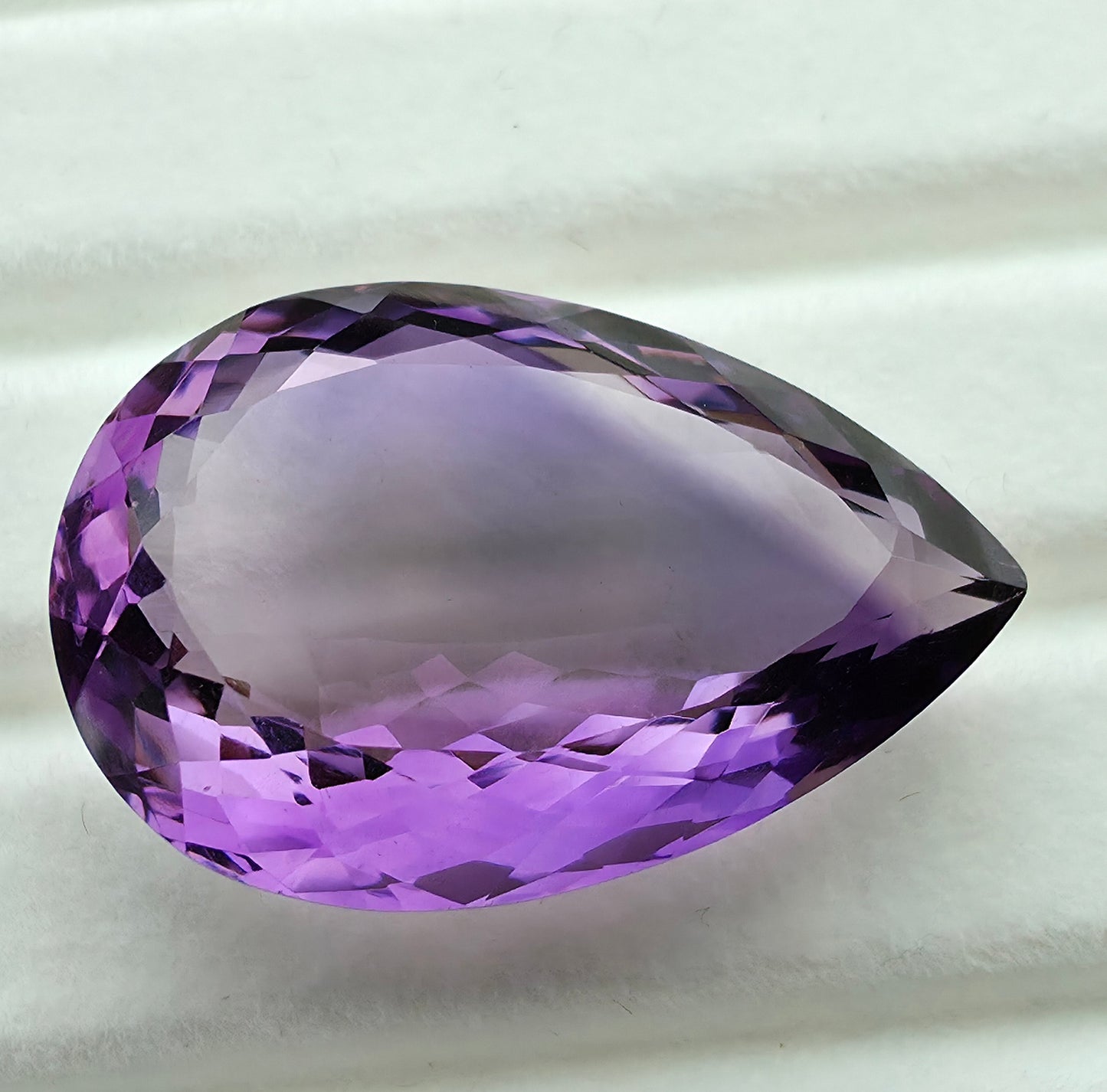 42.53ct Amethyst Faceted Pear-Shaped