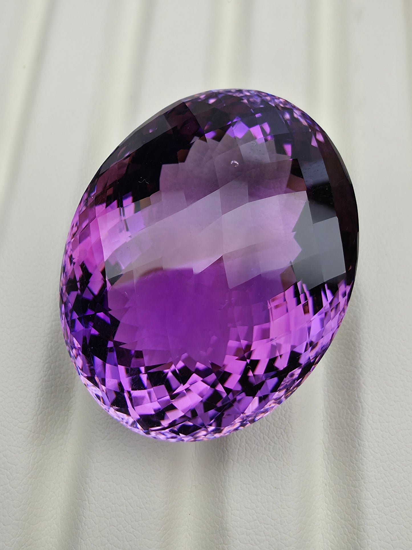 173.90ct Amethyst Oval Checkered Cut | ALGT Certificate