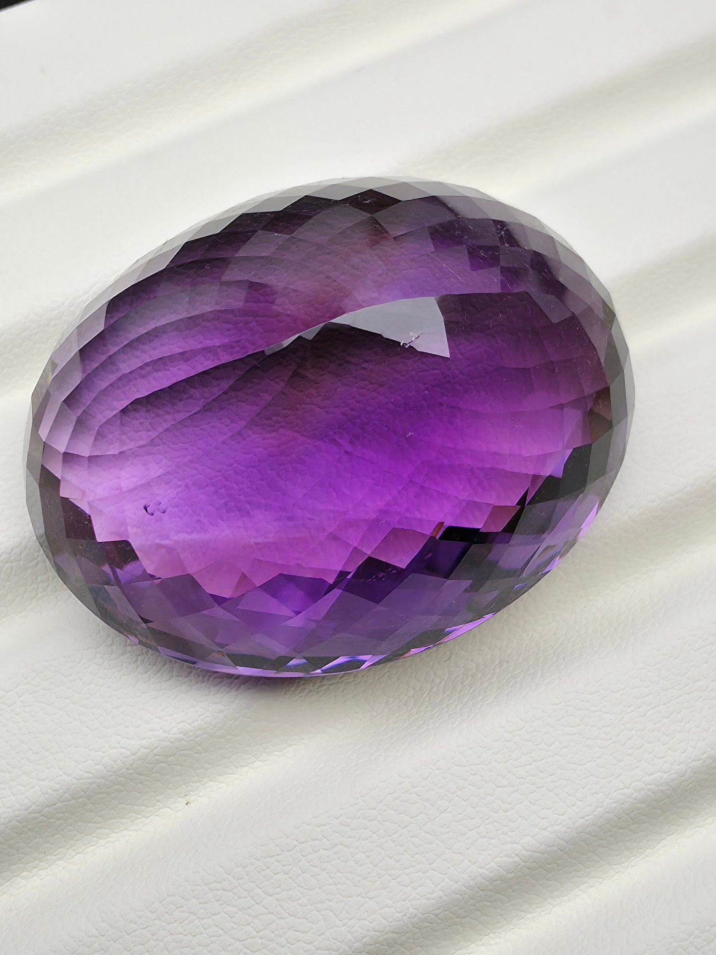 173.90ct Amethyst Oval Checkered Cut | ALGT Certificate