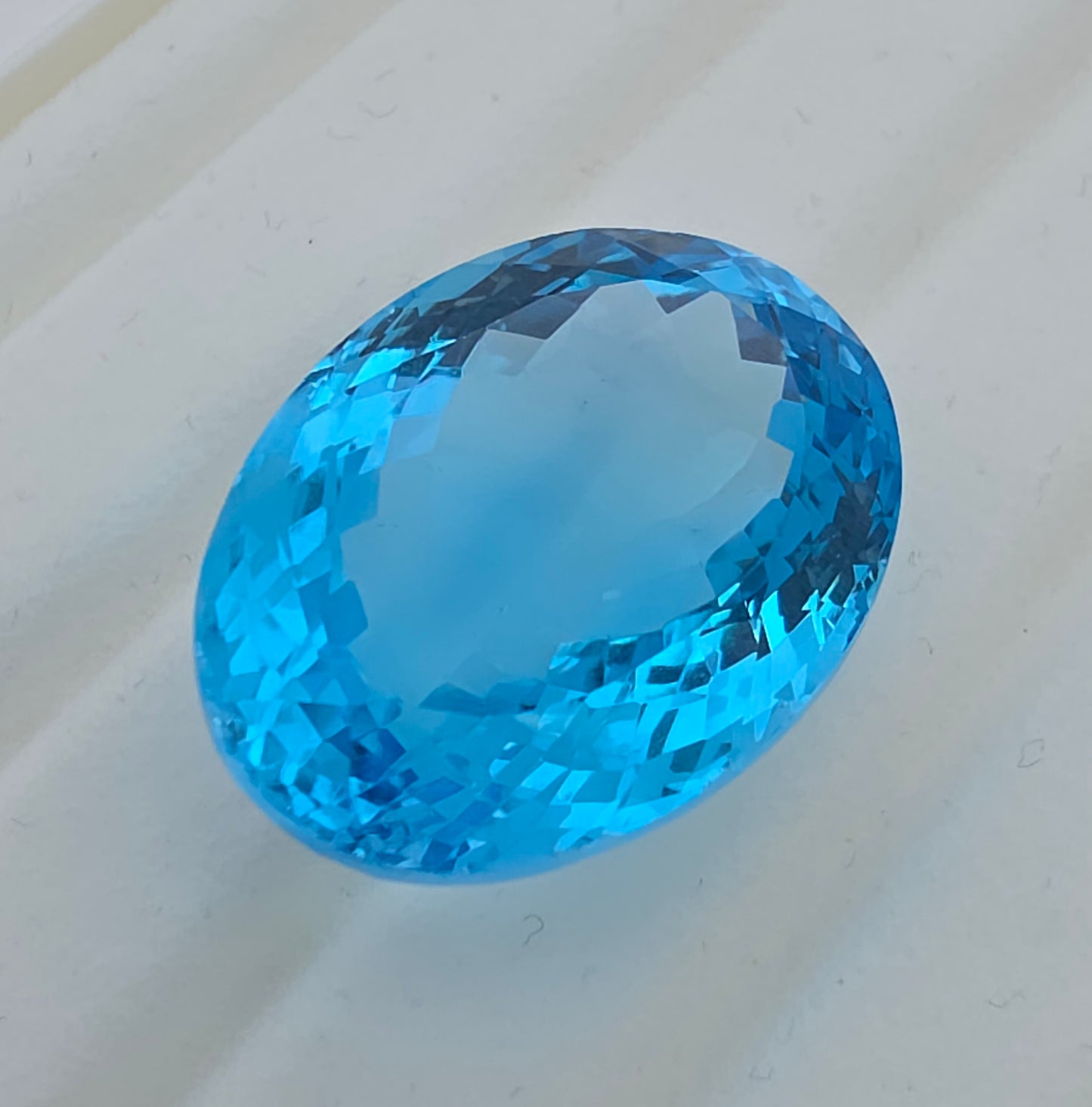 68.89ct Topaz Swiss Blue - Oval Cut