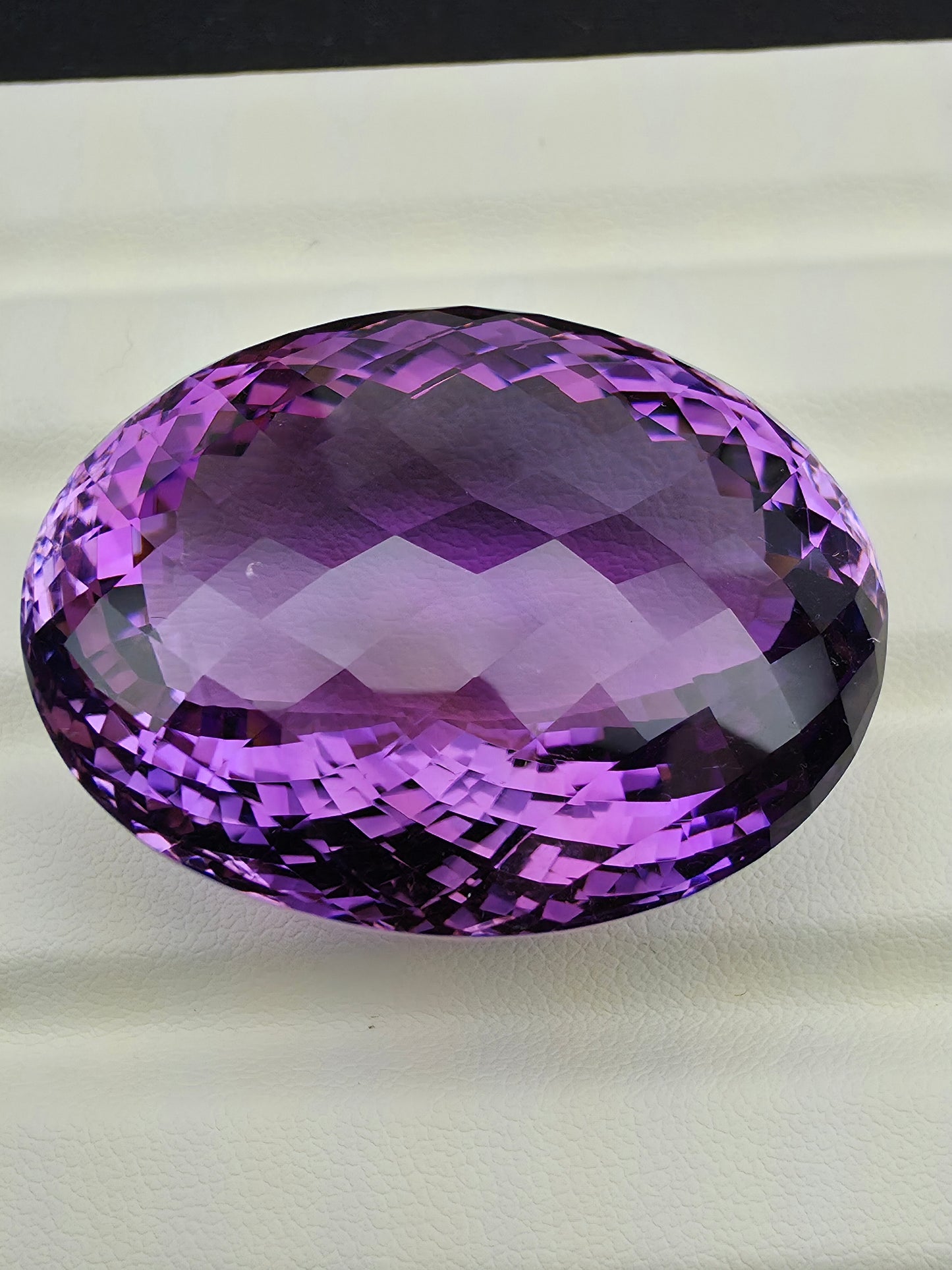 173.90ct Amethyst Oval Checkered Cut | ALGT Certificate