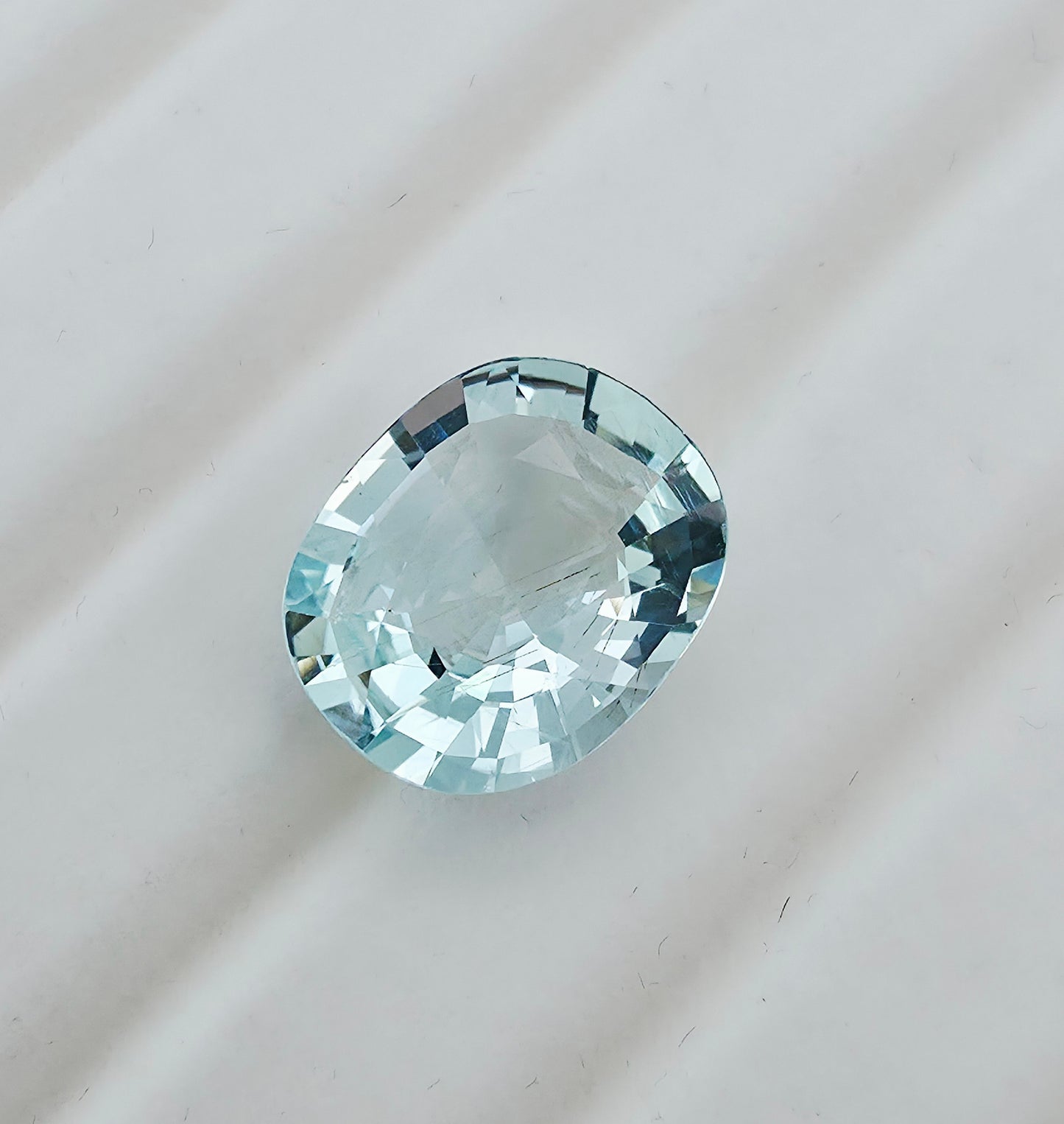 9.6ct  Aquamarine Cushion Mixed Cut