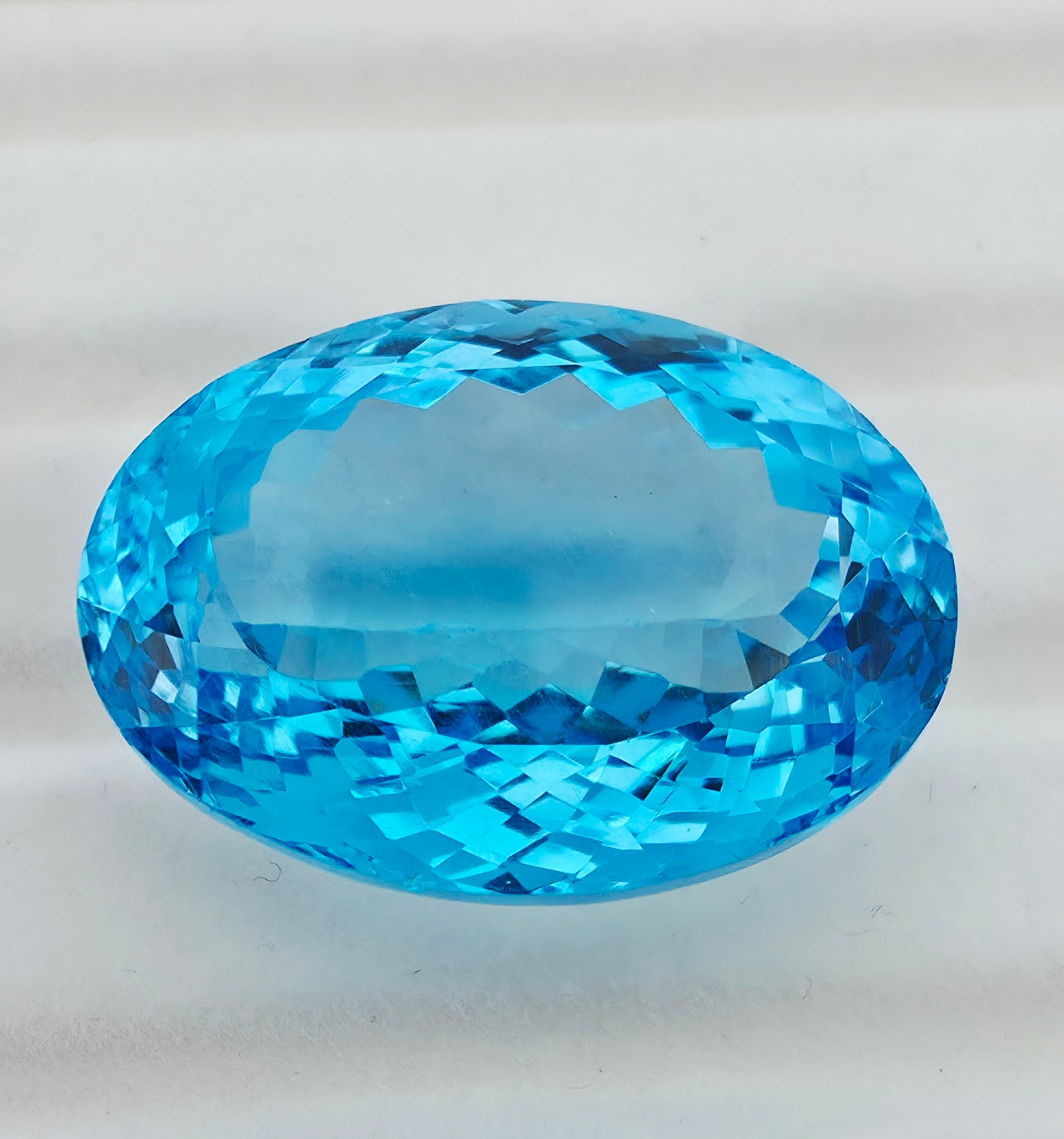 68.89ct Topaz Swiss Blue - Oval Cut